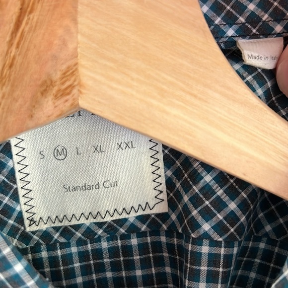 Billy Reid Gingham Style Plaid Cotton Button Down Shirt Medium - Picture 7 of 10